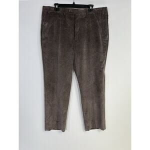 Vtg Saks Fifth Avenue Corduroy Pants Mens Brown Wide Wale Sz 40R Preppy Academia